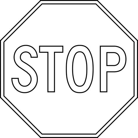 Stop Sign Pattern Printable